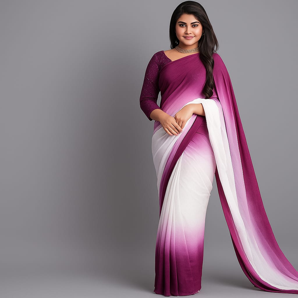 Rongdhonu Georgette sharee | রংধনু জর্জেট শাড়ি - Image 5