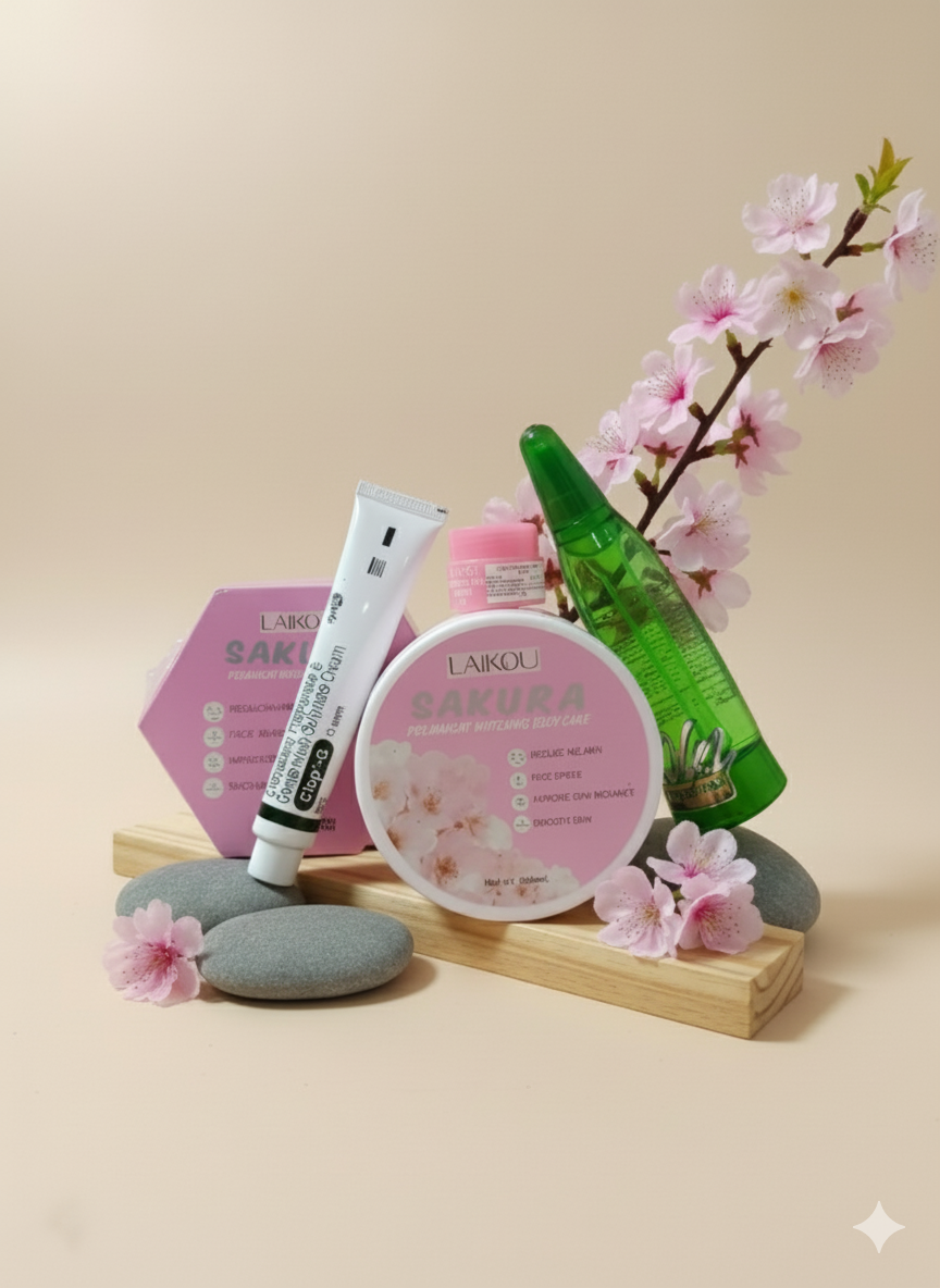 Sakura Beauty Combo: ত্বক ফর্সাকারী, দাগমুক্ত ও উজ্জ্বল ত্বকের জন্য সম্পূর্ণ সমাধান