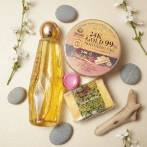 24K গোল্ড গ্লো কম্বো: উজ্জ্বল, মসৃণ ও তারুণ্যময় ত্বকের জন্য সেরা সমাধান