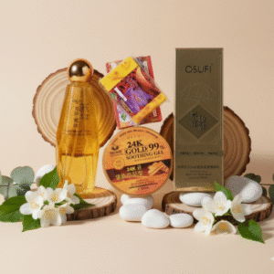 Glow like 24K Gold - OSUFI 24K গোল্ড স্কিন কেয়ার কম্বো - উজ্জ্বল ও তারুণ্যময় ত্বকের জন্য